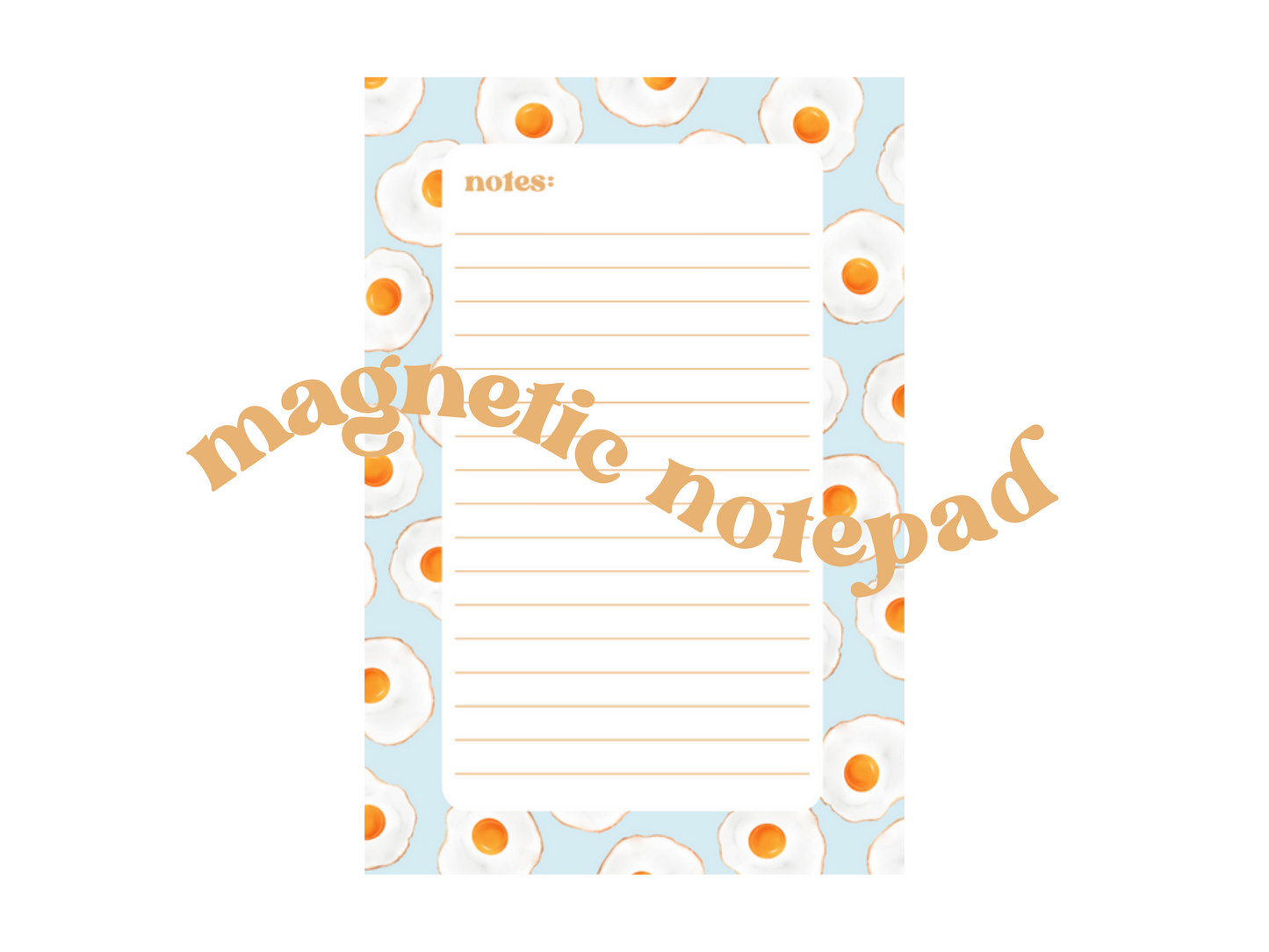 Lined Egg Magnetic Notepad