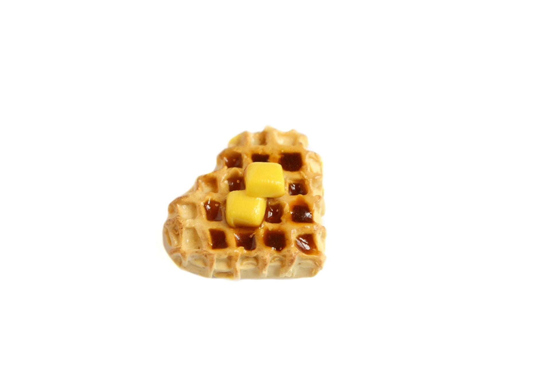 2 Mini Heart Waffle Food Refrigerator Magnets, Diner Decor, Foodie Gift, Food Magnet | TheMagnetMaiden