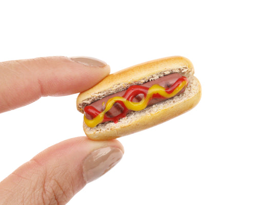 Single Mini Hot Dog Magnet, Cookout Lover Gift, Gift for Him, Dad Gift, Camping Theme | TheMagnetMaiden
