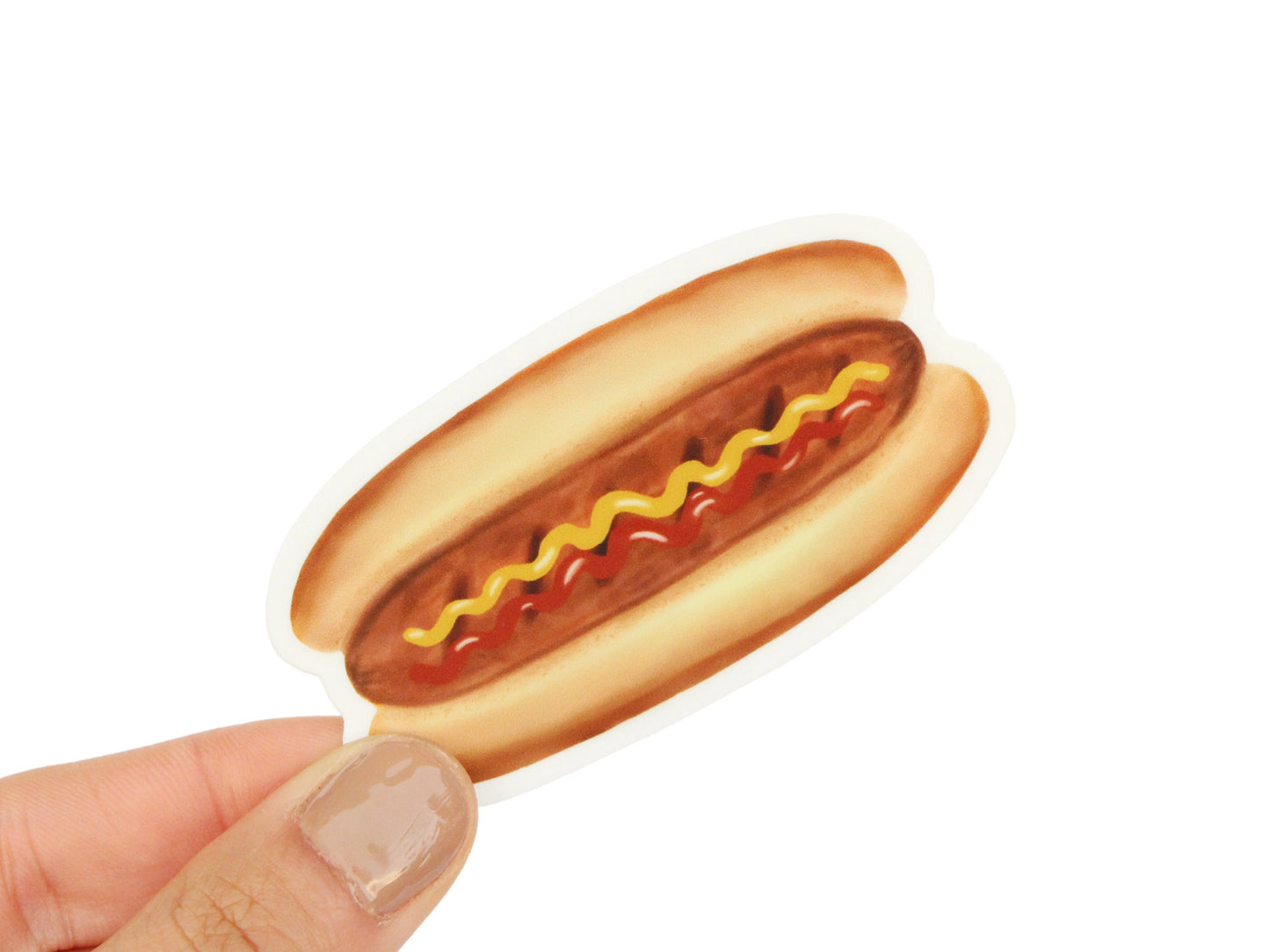 Hotdog Vinyl Sticker, Hot Dog, Cookout Lover Gift, Gift for Him, Dad Gift, Camping Theme | TheMagnetMaiden