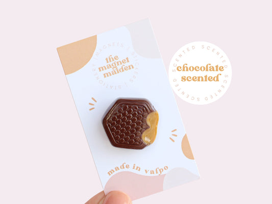Single Caramel Truffle Scented Magnet, Chocolate Lover Gift, Hostess Present | The Magnet Maiden