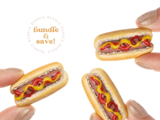 Hot Dog Magnet Bundle, Cookout Lover Gift, Gift for Him, Dad Gift, Camping Theme | TheMagnetMaiden
