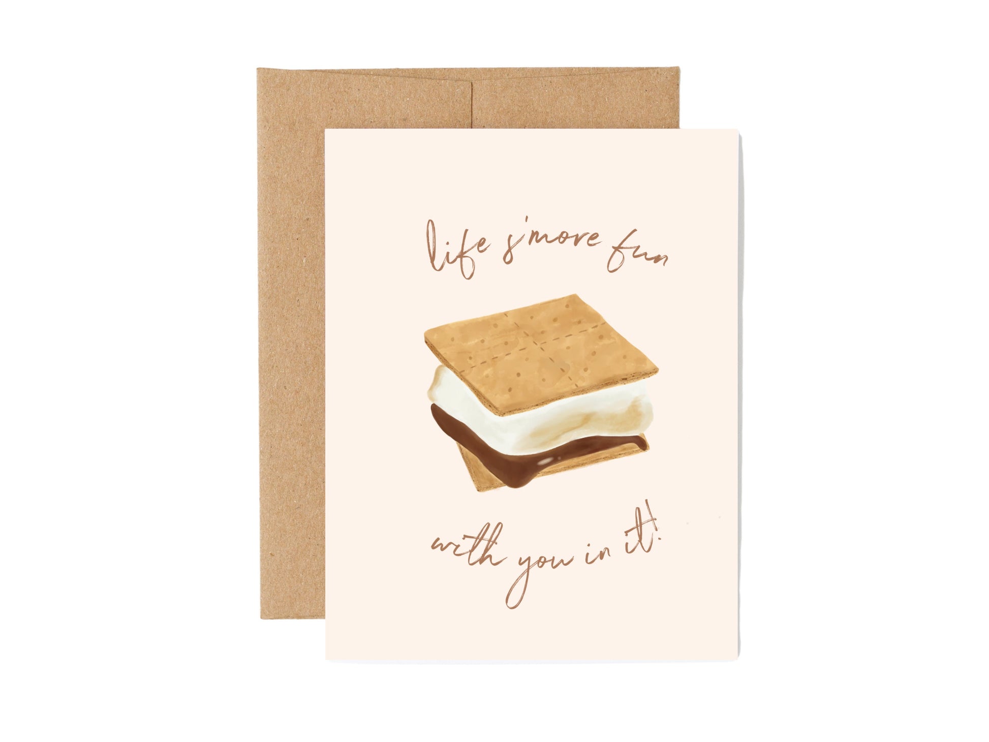 Punny S'more Greeting Card, Smore, Cookout Lover Gift, Best Friend Card, Birthday Card | TheMagnetMaiden