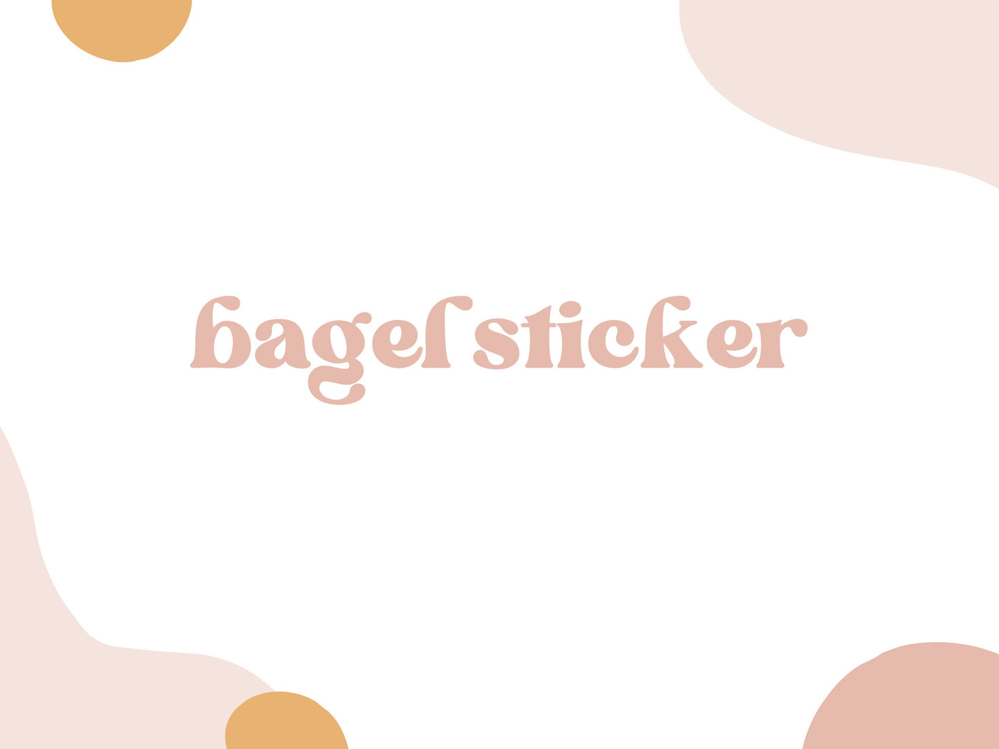 Bagel Sticker