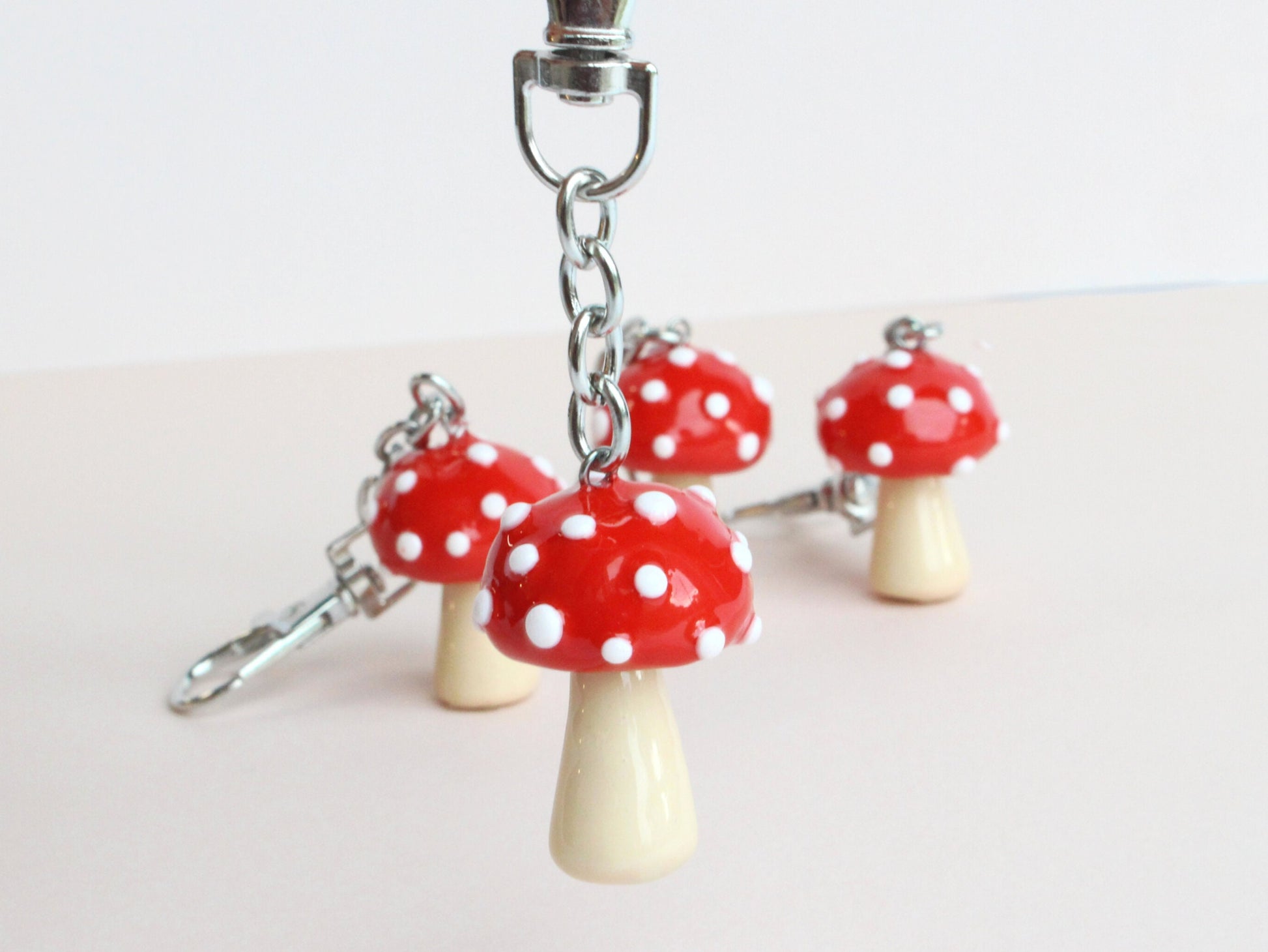 Red Mushroom Keychain