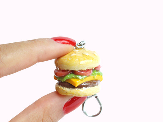 Cheeseburger Keychain & Bag Charm
