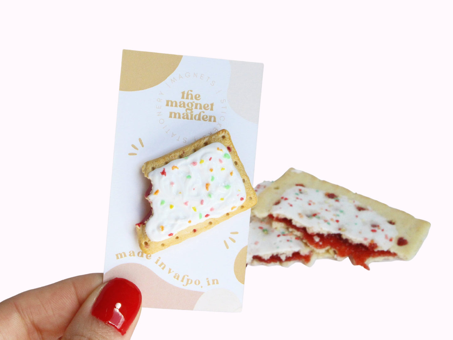 Frosted Strawberry Toaster Pastry Fridge Magnet
