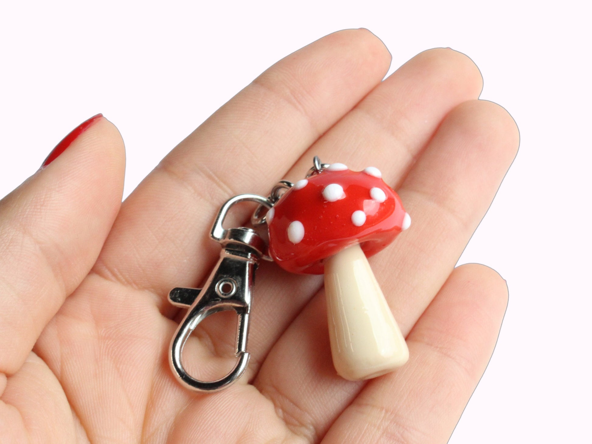 Red Mushroom Keychain